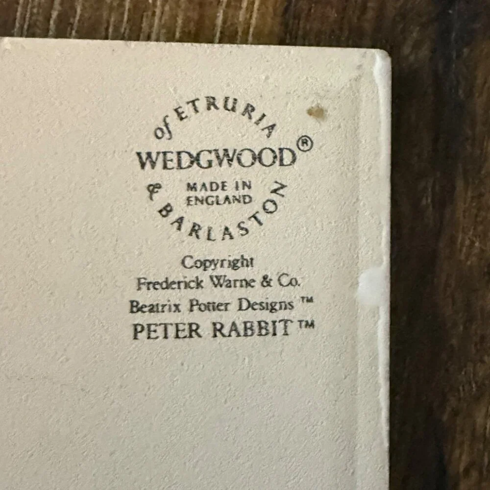 Peter Rabbit Trivet by Wedgwood of Etruria & Barlaston Made in England